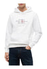 Tommy Hilfiger Felpa Pullover con Cappuccio Script Flag Hoodie MW0MW43220 Desert Sky