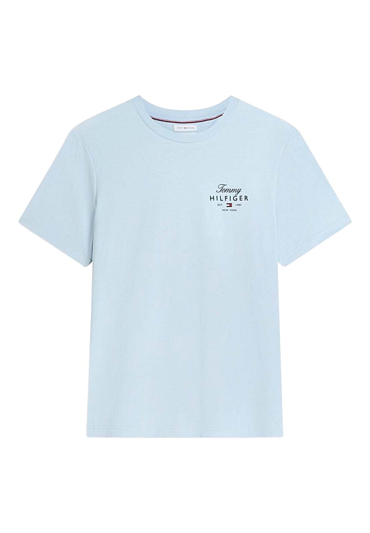 T-shirt a Maniche Corte Script Stack Regular MW0MW43224 Breezy Blue