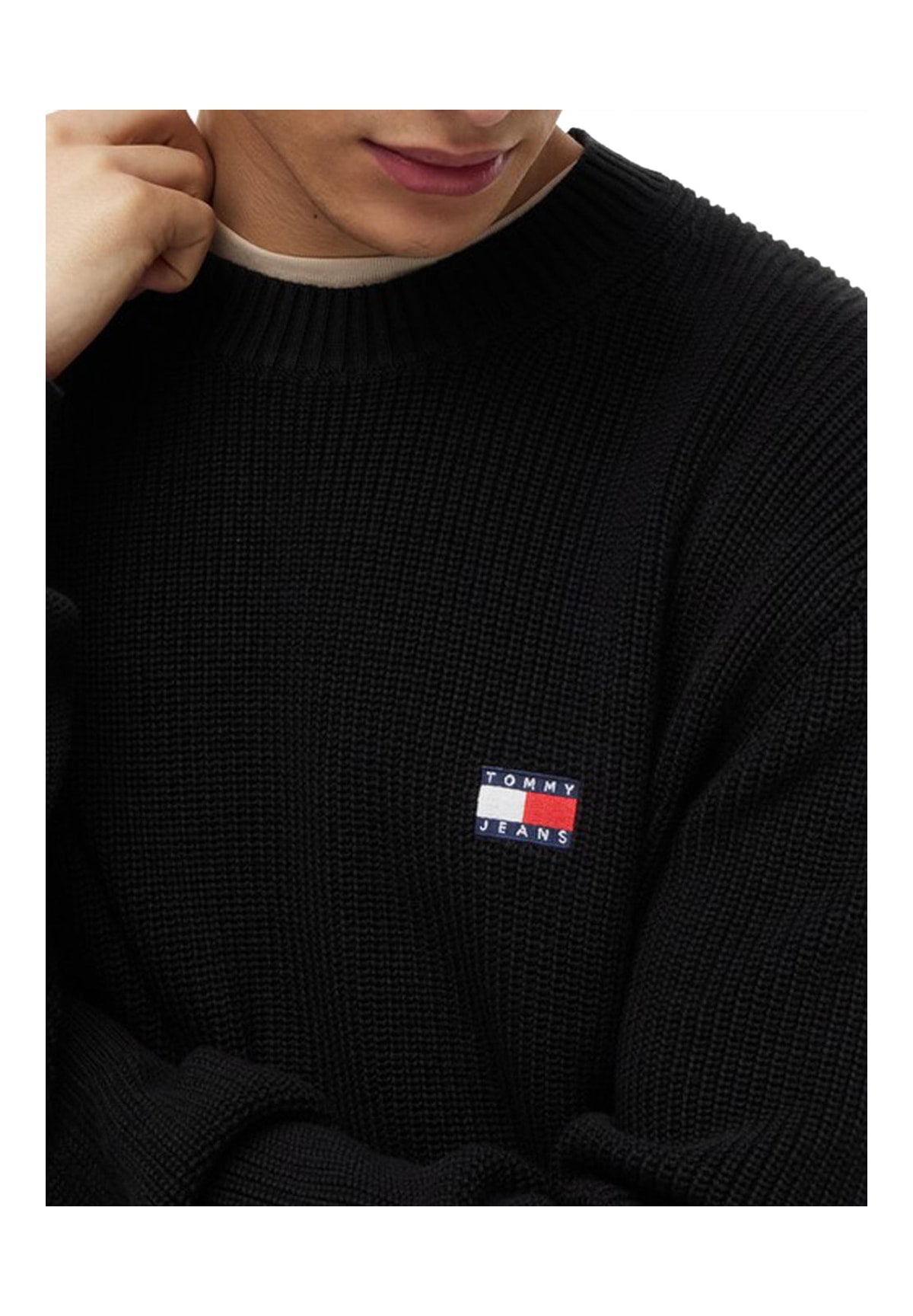 Maglione Girocollo Tjm Reg Badge Sweate DM0DM20923 Black