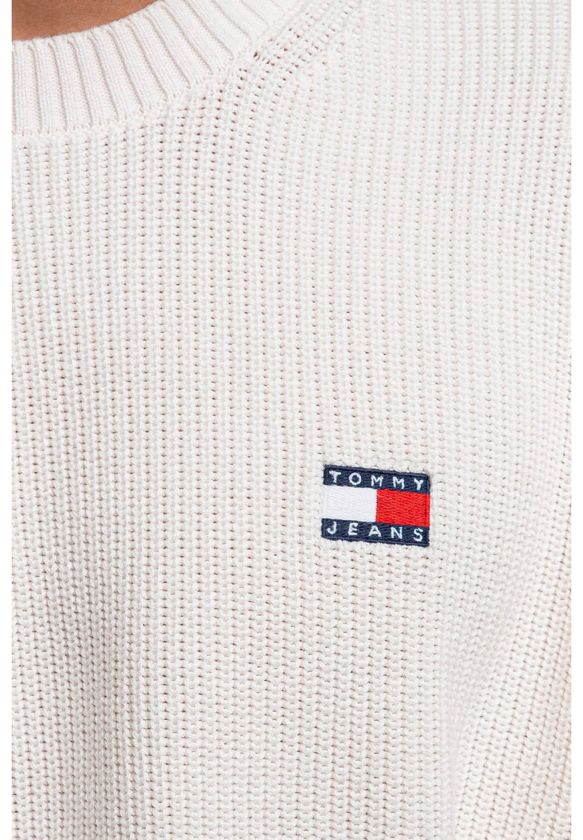 Maglione Girocollo Tjm Reg Badge Sweate DM0DM20923 Ancient White