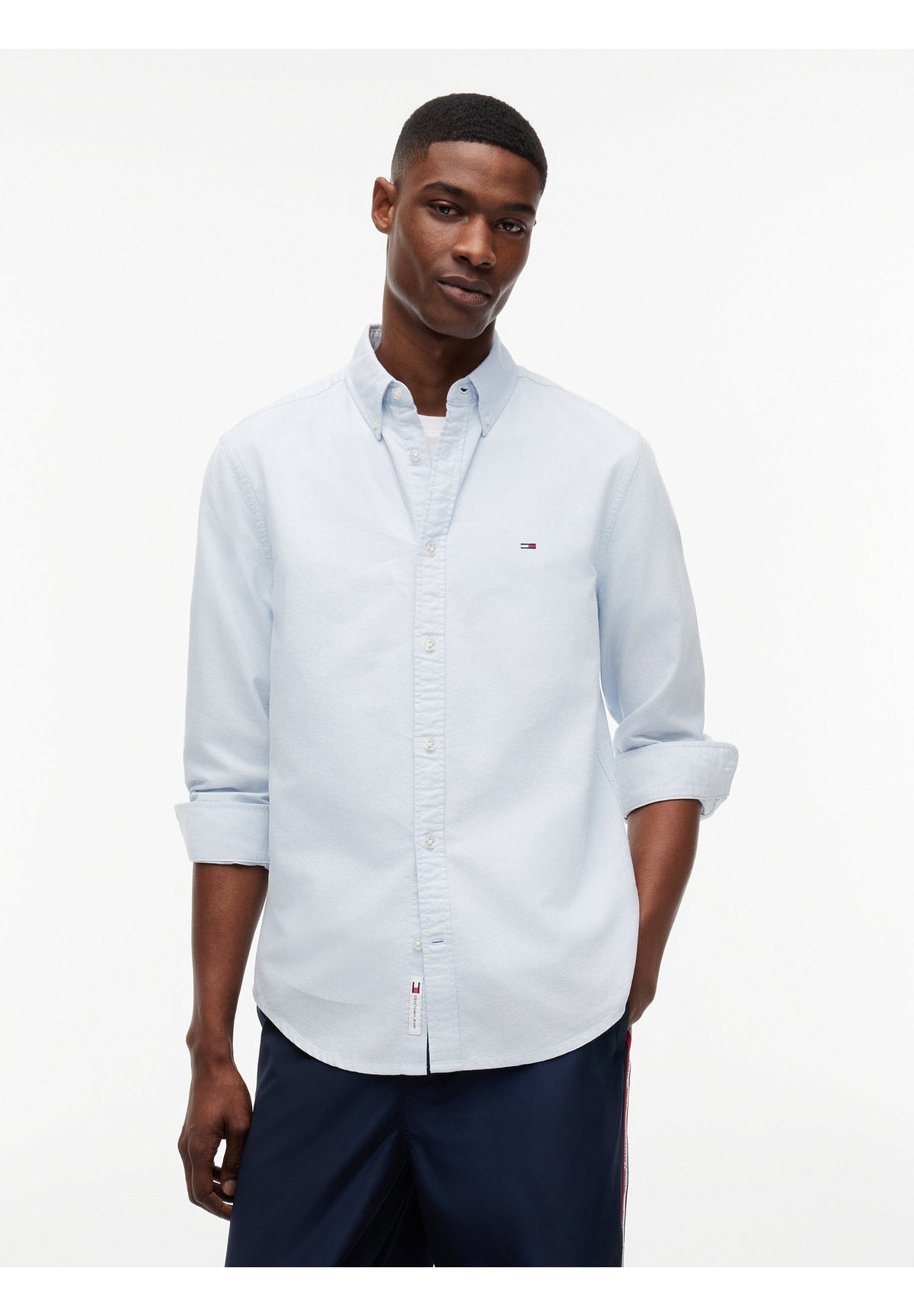Camicia a Maniche Lunghe Tjm Reg Oxford Shirt DM0DM21298 Sweet Blue