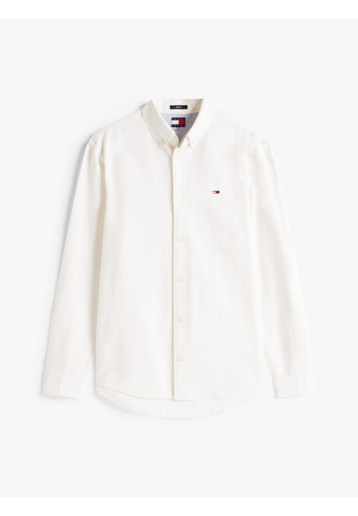 Camicia a Maniche Lunghe Tjm Reg Oxford Shirt DM0DM21298 Ecru