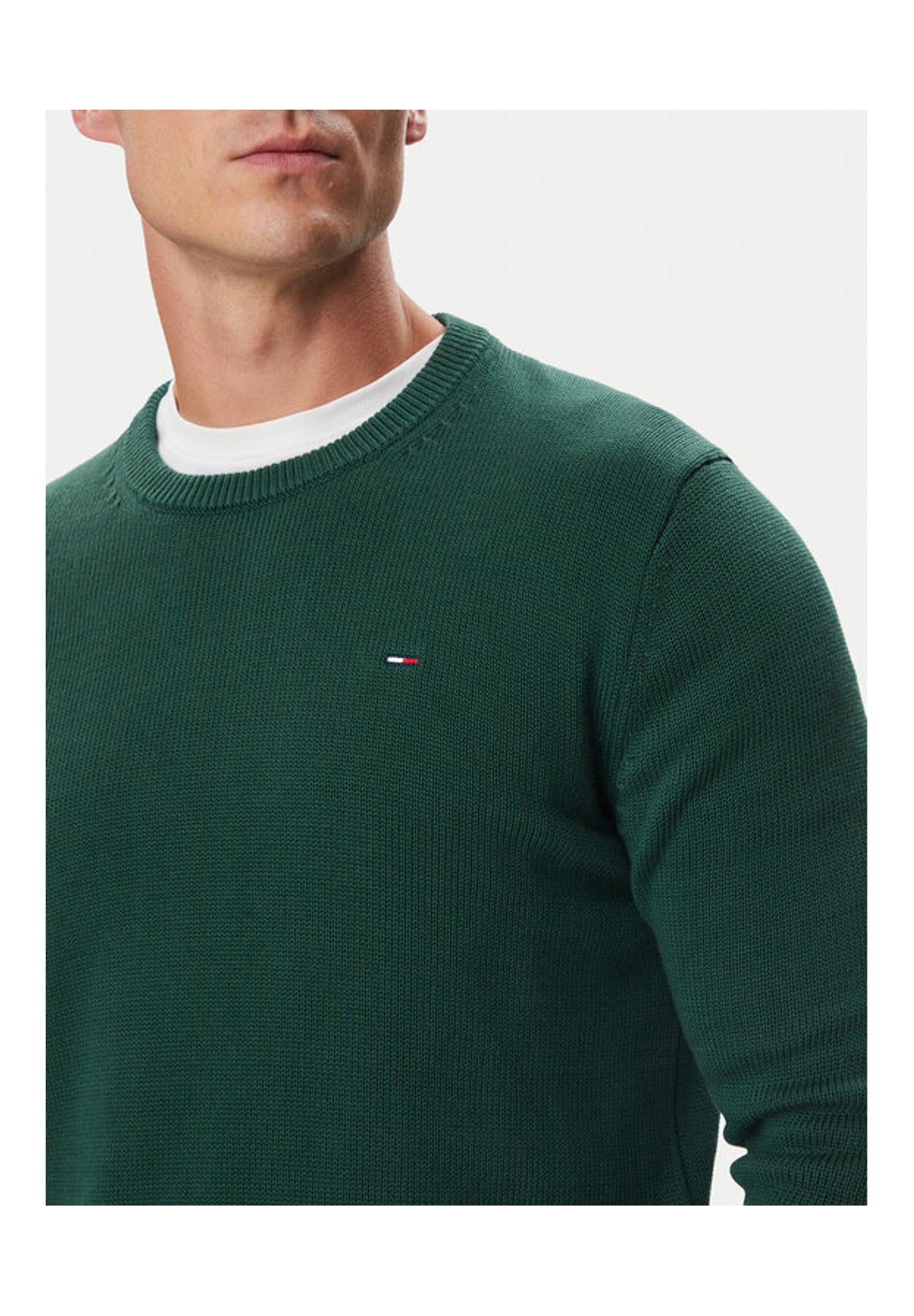 Maglione Girocollo Tjm Slim Ess Sweater DM0DM21787 Velvet Green