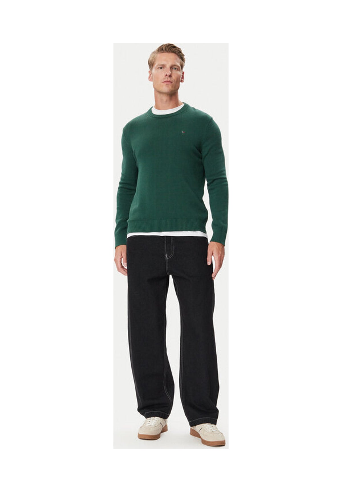 Maglione Girocollo Tjm Slim Ess Sweater DM0DM21787 Velvet Green