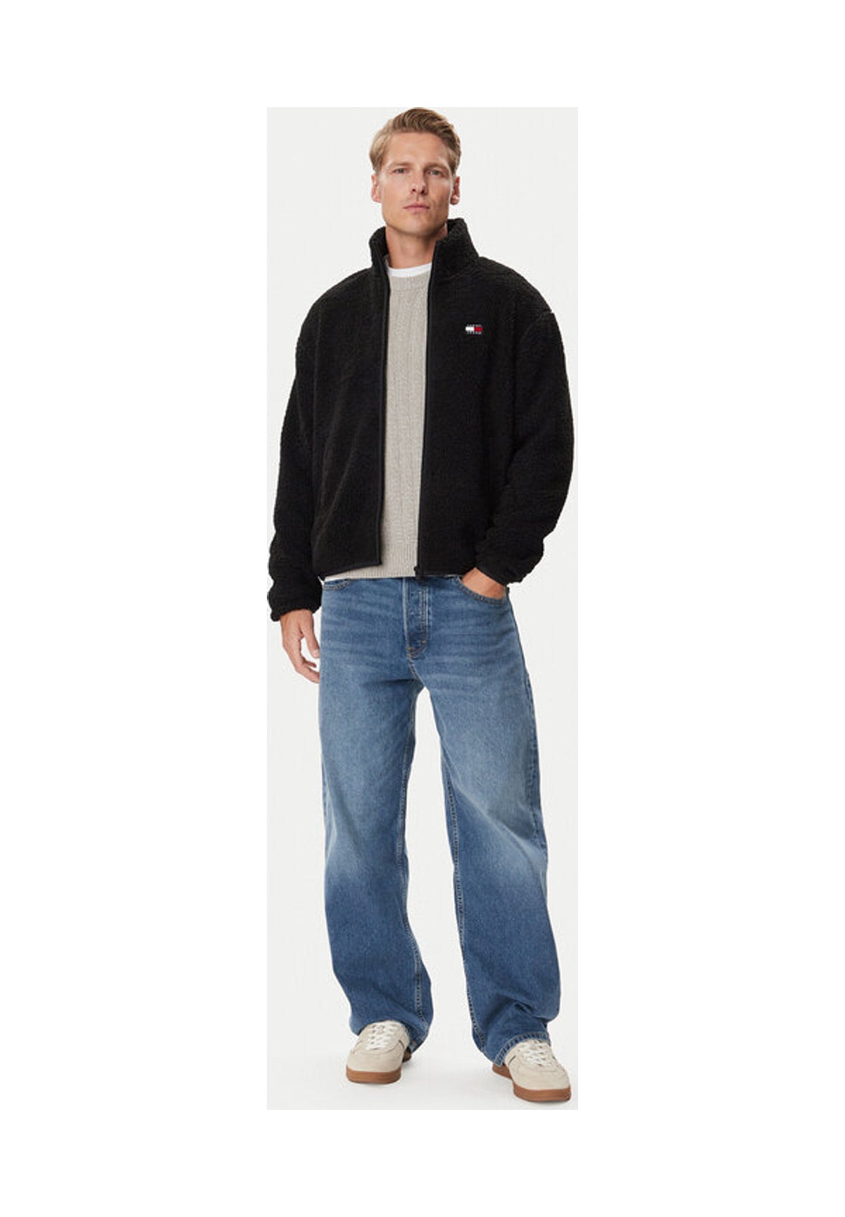 Felpa Full-Zip Tjm Rlx Badge Zip-Th DM0DM22345 Black