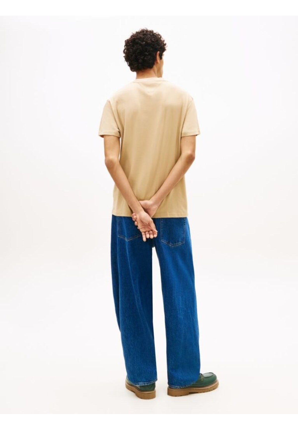 T-shirt a Maniche Corte Tjm Reg Sflag Ss Tee DM0DM22504 Gentle Gold