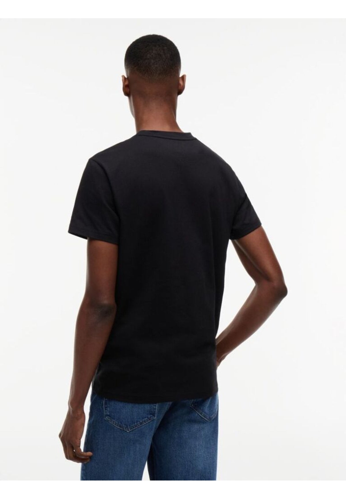T-shirt a Maniche Corte Tjm Slim Sign Chest DM0DM22538 Black