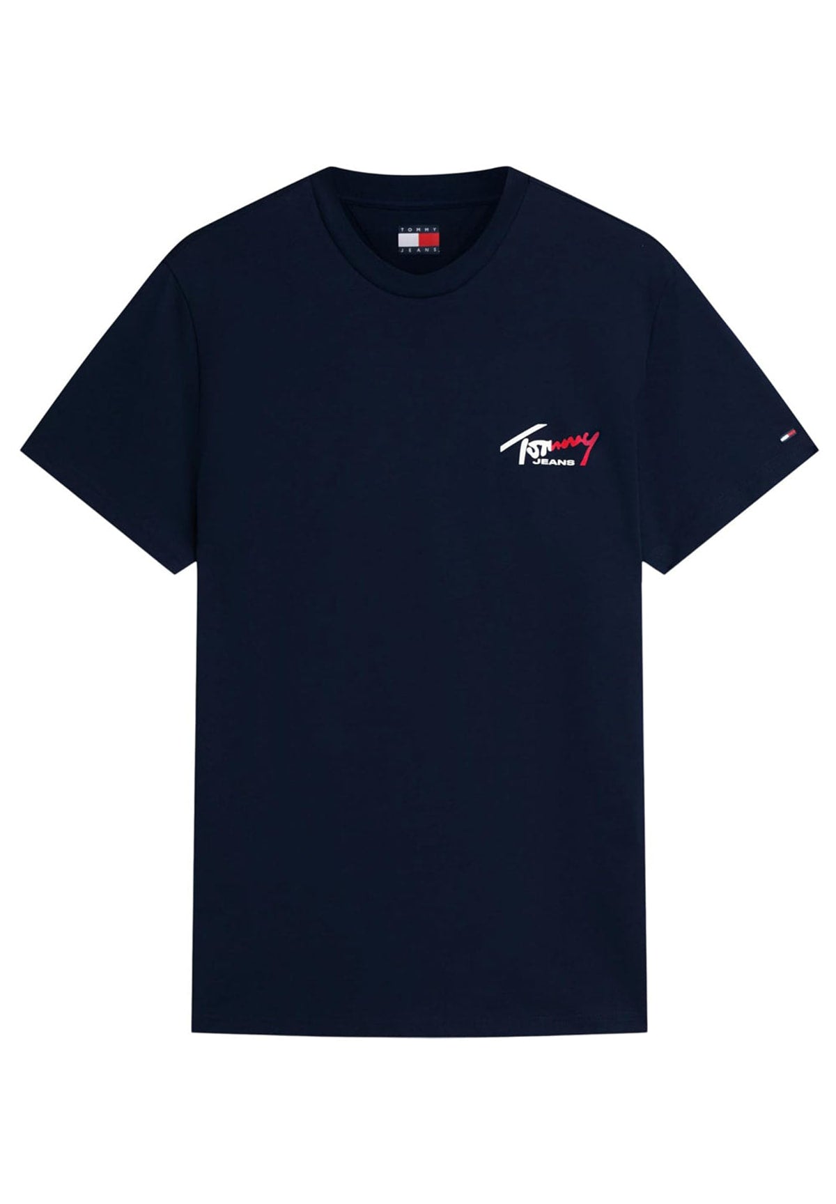 T-shirt a Maniche Corte Tjm Slim Sign Chest DM0DM22538 Dark Night Navy