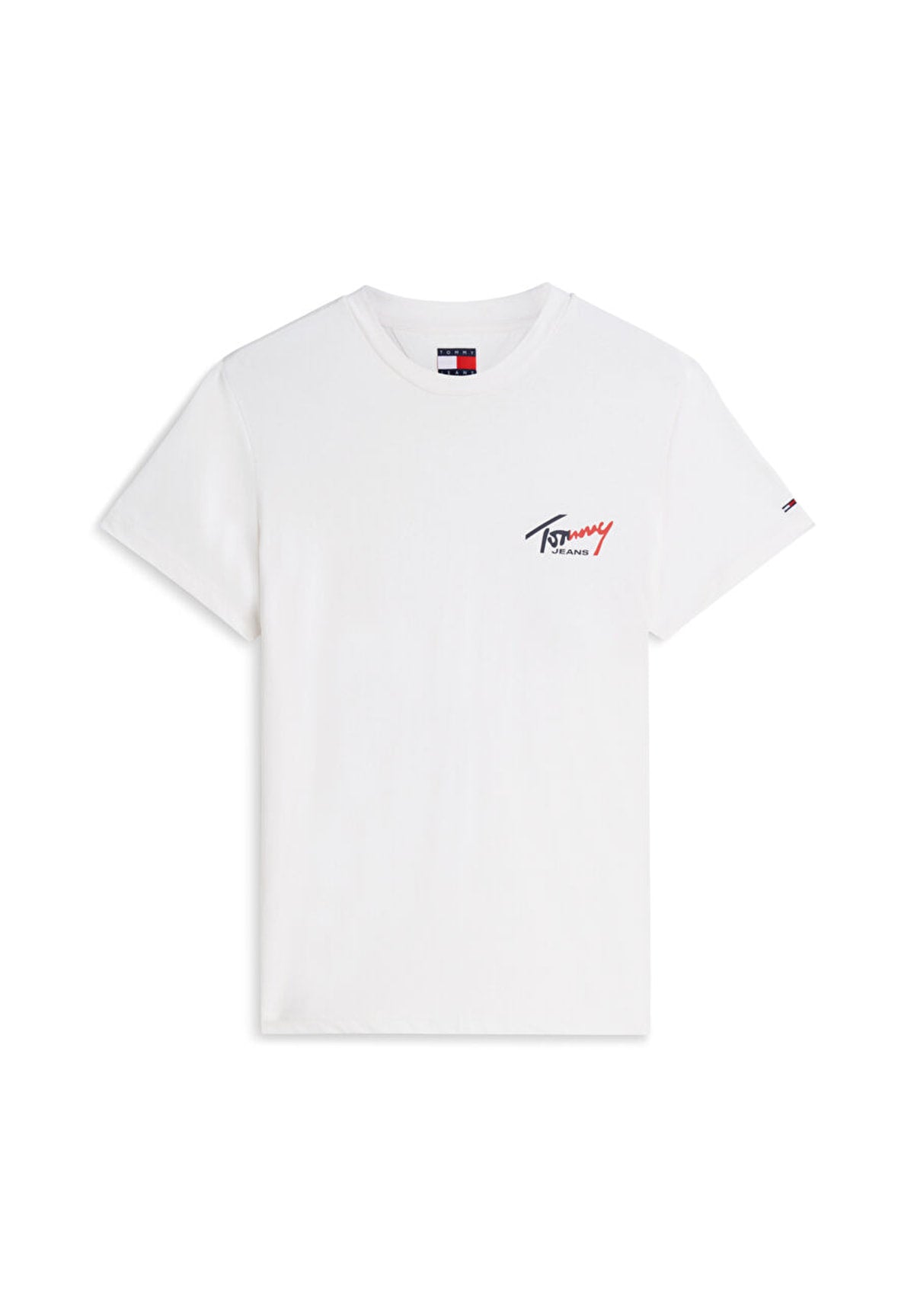 T-shirt a Maniche Corte Tjm Slim Sign Chest DM0DM22538 Ancient White