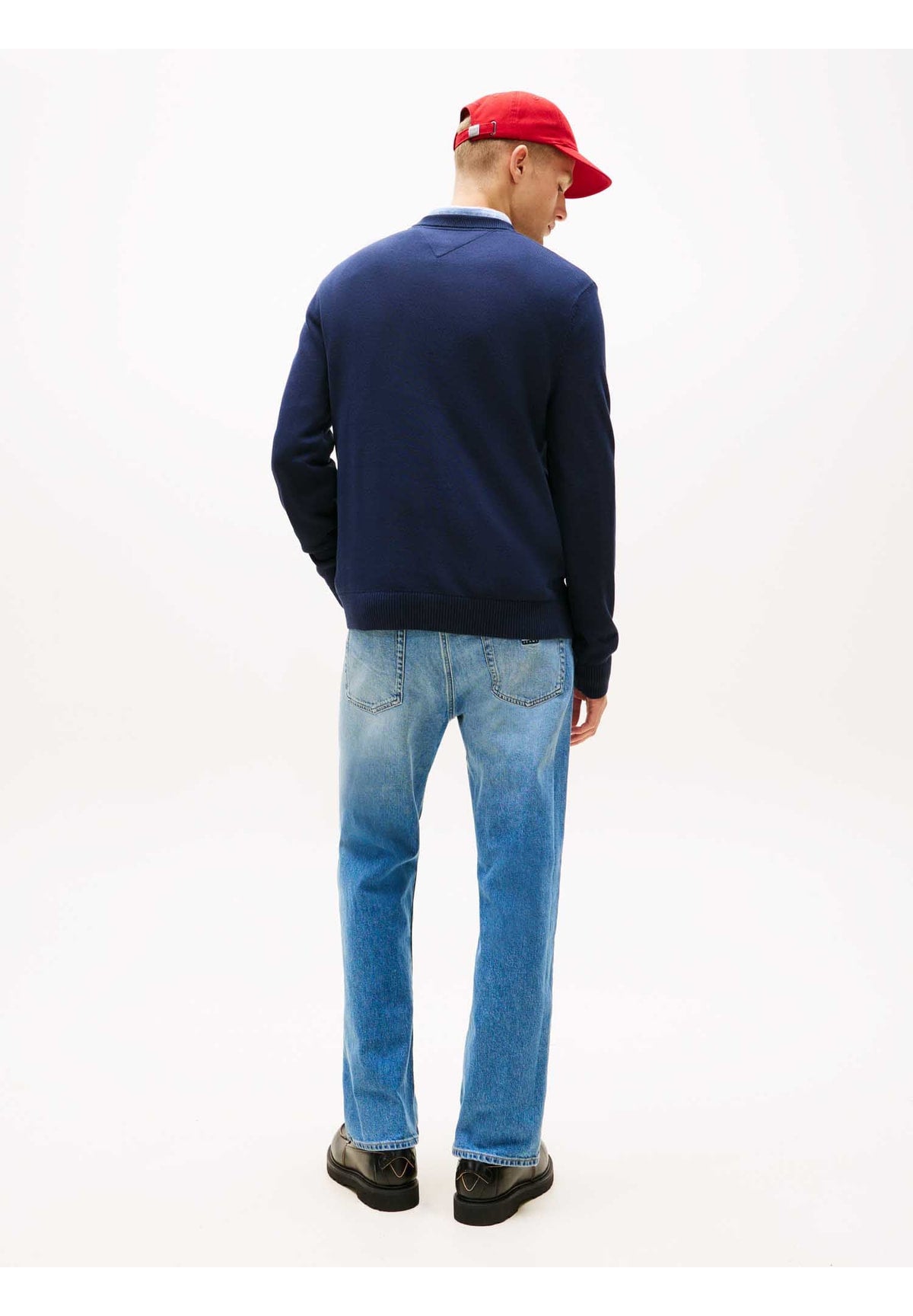 Maglione Girocollo Slim Essential Light DM0DM22853 Dark Night Navy