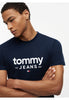Tommy Jeans T-shirt a Maniche Corte Tjm Slim Graphic Tee DM0DM23376 Dark Night Navy