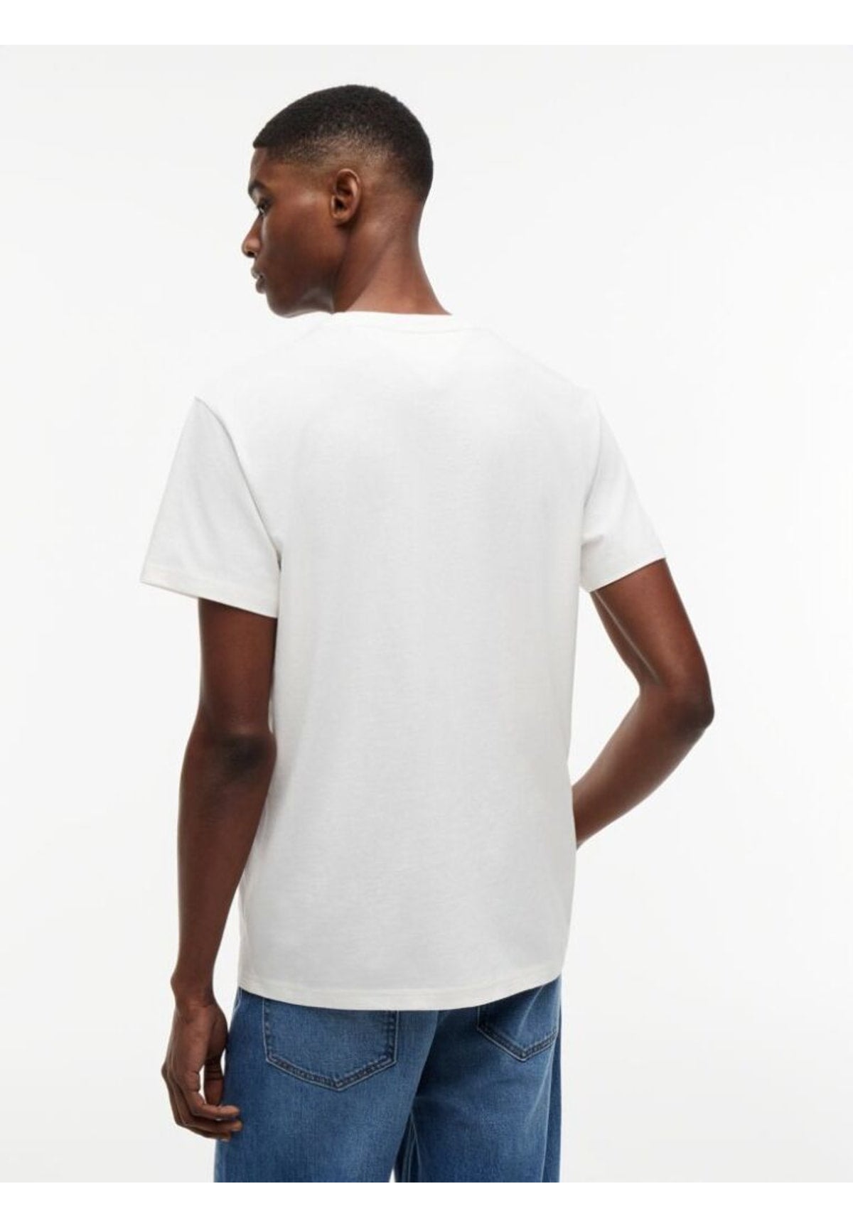 T-shirt a Maniche Corte Tjm Slim Graphic Tee DM0DM23376 Ancient White