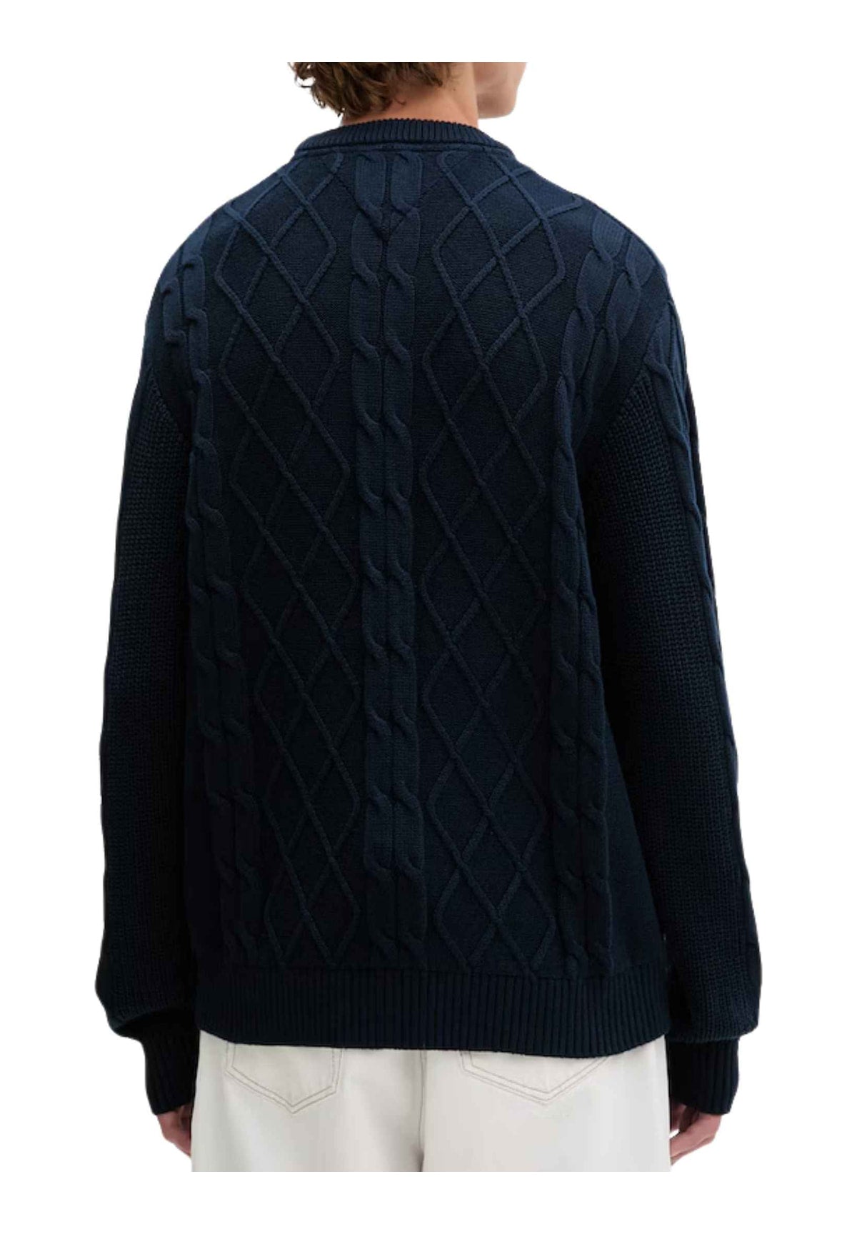 Maglione Girocollo Tjm Reg Classic Flag DM0DM23405 Dark Blue