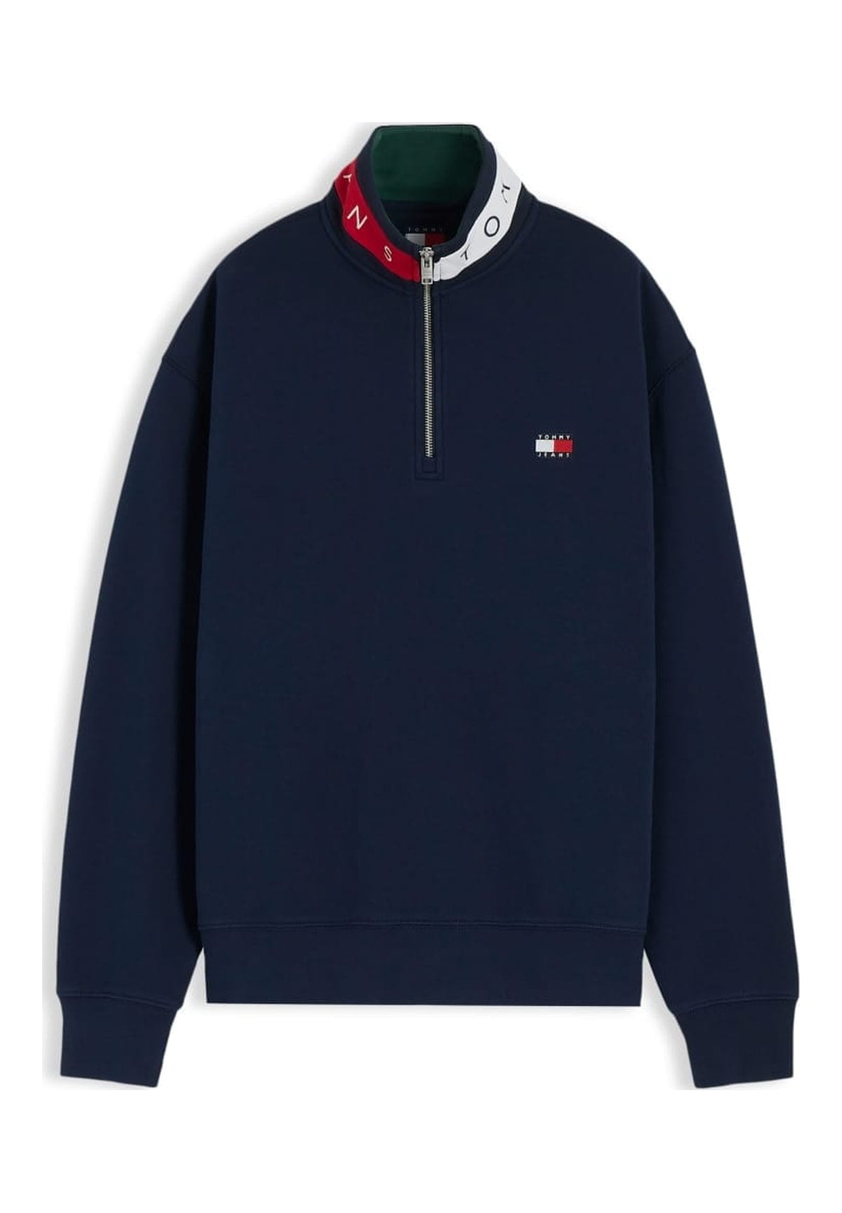 Felpa Mezza Zip Tjm Rlx Branded Coll DM0DM23605 Dark Blue