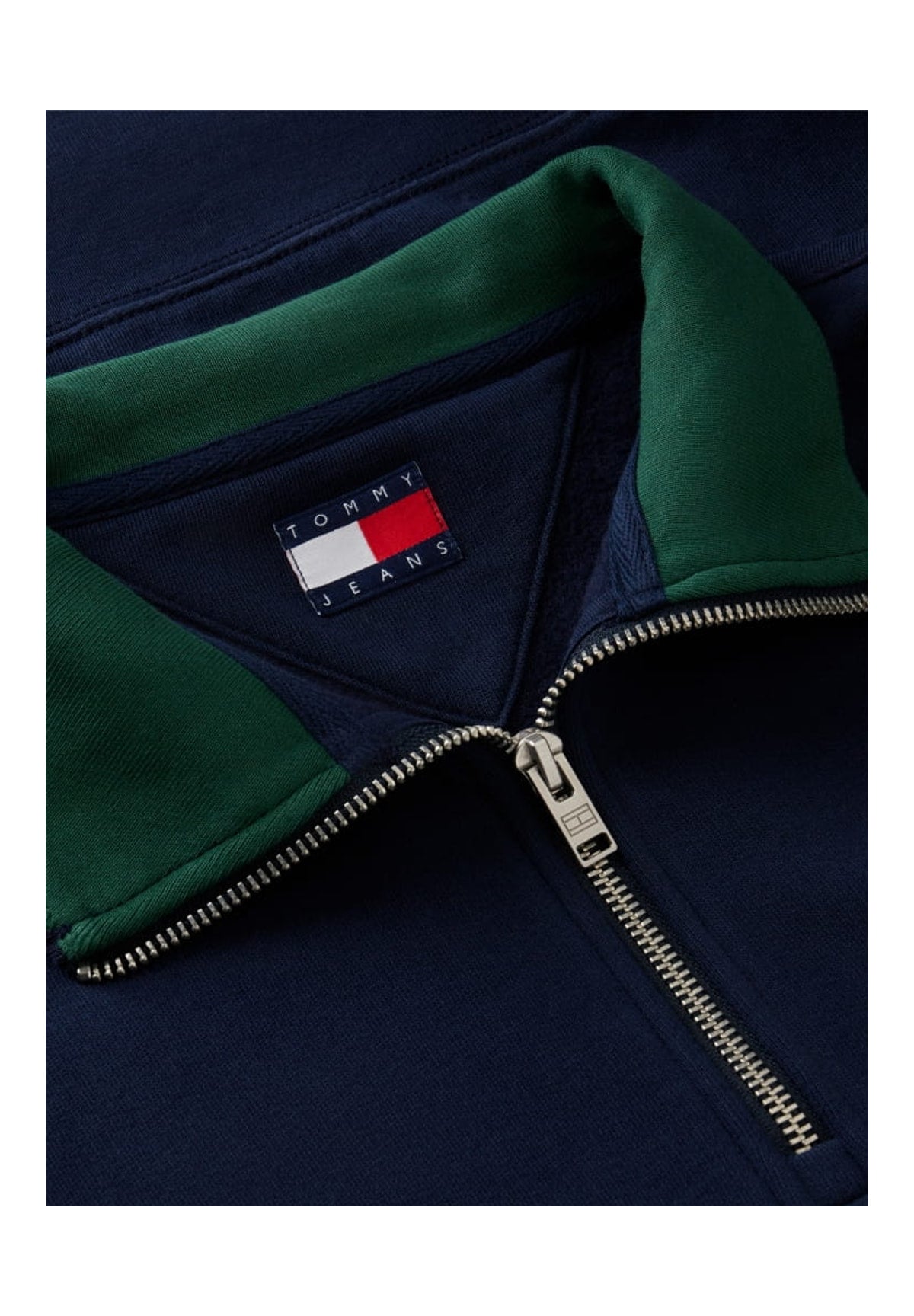 Felpa Mezza Zip Tjm Rlx Branded Coll DM0DM23605 Dark Blue
