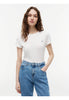 Tommy Jeans T-shirt a Maniche Corte Tjw Slim C-Neck Tee DW0DW20459 Black