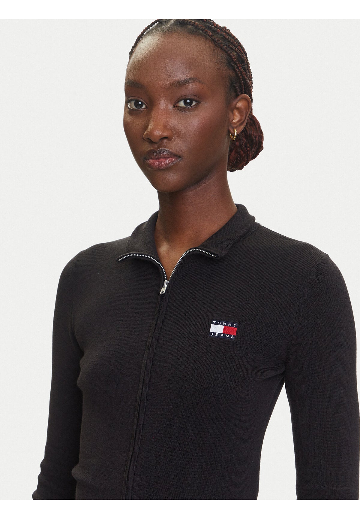 Maglione Collo Alto Tjw Zip High Neck Ca DW0DW20967 Black