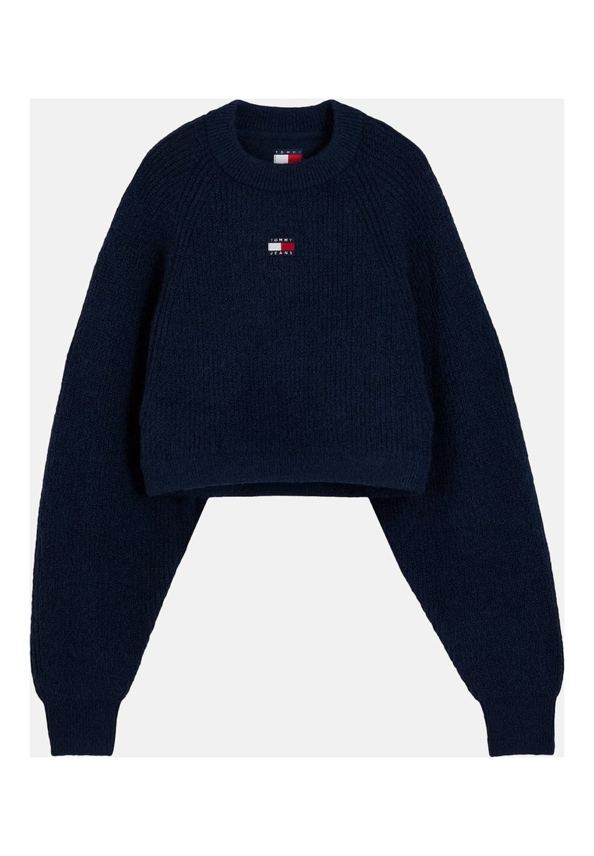 Maglione Girocollo Tjw Crop Badge Sweat DW0DW22024 Dark Blue