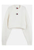 Tommy Jeans Maglione Girocollo Tjw Crop Badge Sweat DW0DW22024 Off White