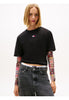 Tommy Jeans T-shirt a Maniche Corte Tjw Bxy Badge Tee Ex DW0DW22202 Ecru