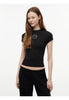 Tommy Jeans T-shirt a Maniche Corte Tjw Slim Ess Logo2 R DW0DW22807 Black