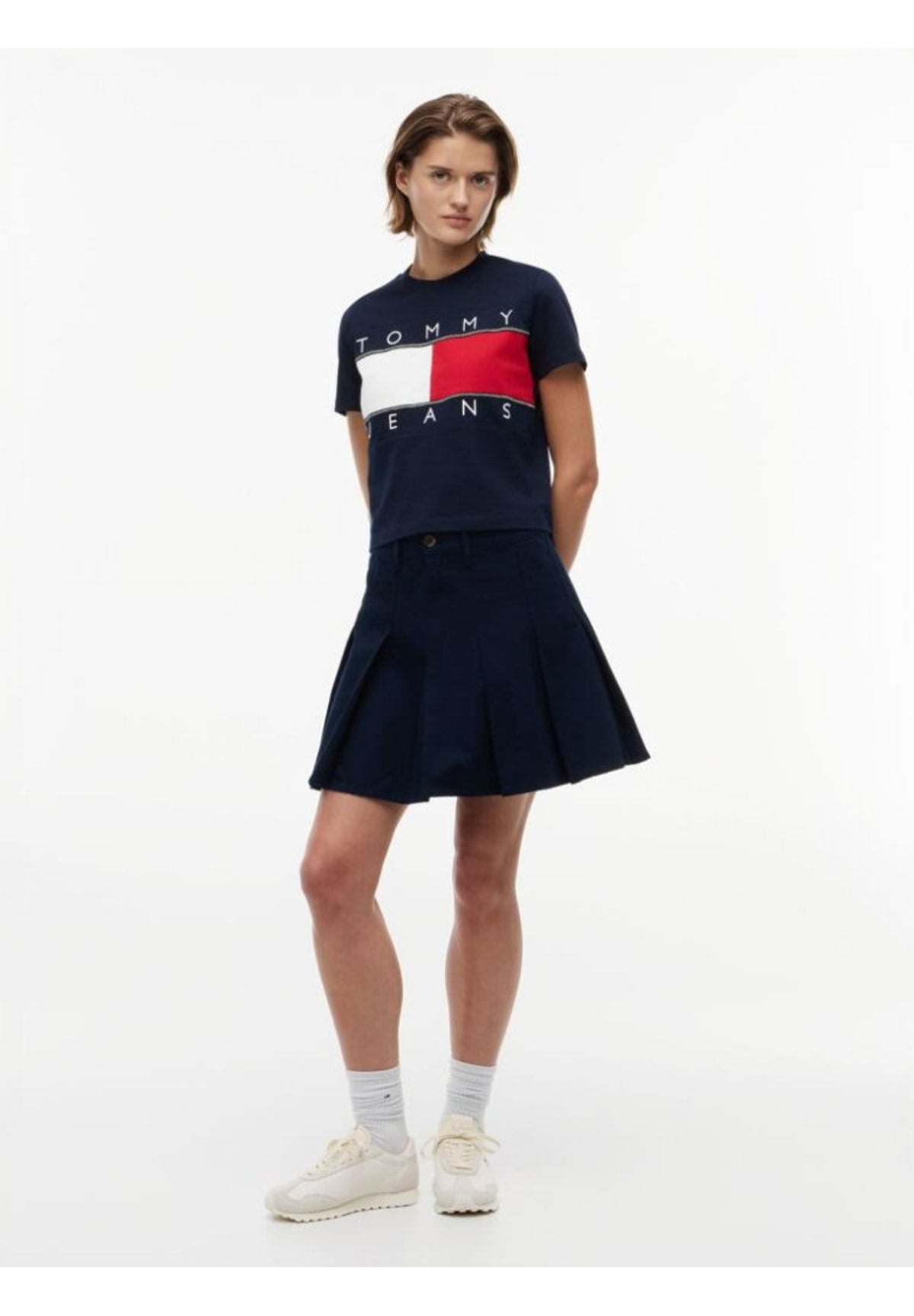 T-shirt a Maniche Corte Tjw Reg Flag Ss Tee DW0DW22818 Dark Night Navy