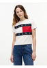 Tommy Jeans T-shirt a Maniche Corte Tjw Reg Flag Ss Tee DW0DW22818 Ancient White