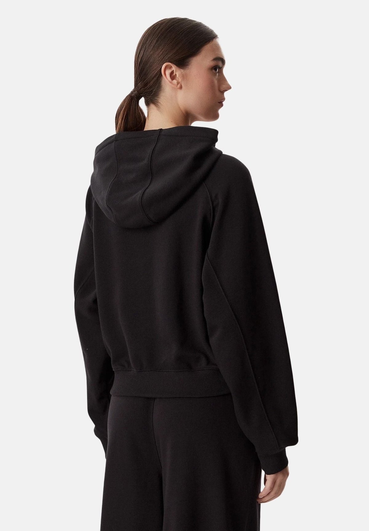 Felpa Pullover con Cappuccio Tjw Script Raglan Ho DW0DW22825 Black