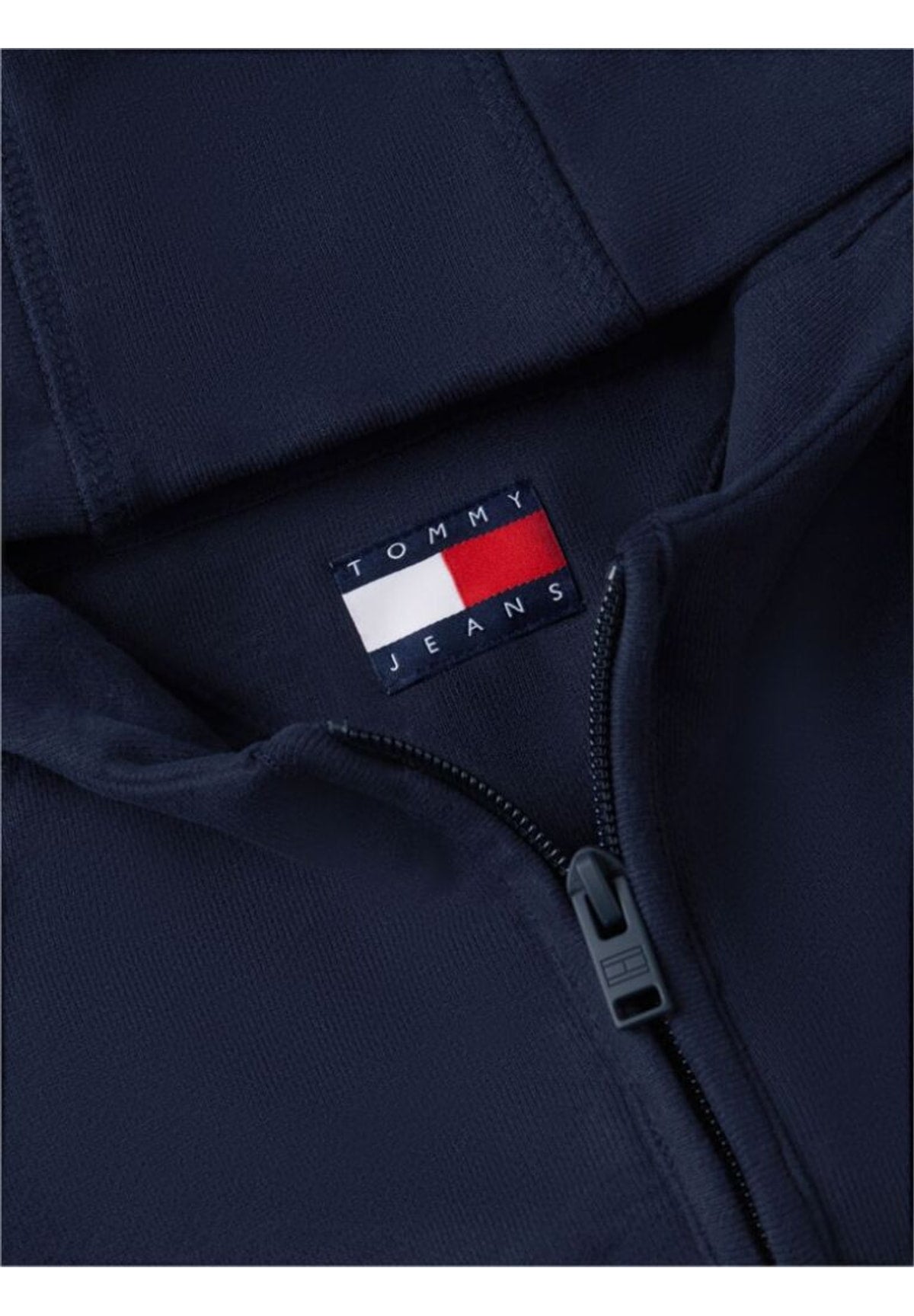 Felpa Full-Zip con Cappuccio Tjw Bxy S Flag Zip T DW0DW22834 Dark Night Navy