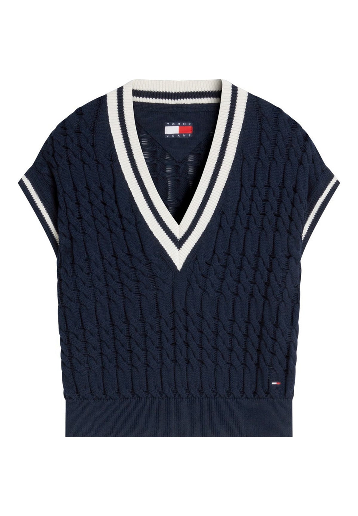 Smanicato Gilet Tjw Tipping V Neck C DW0DW22927 Dark Night Navy
