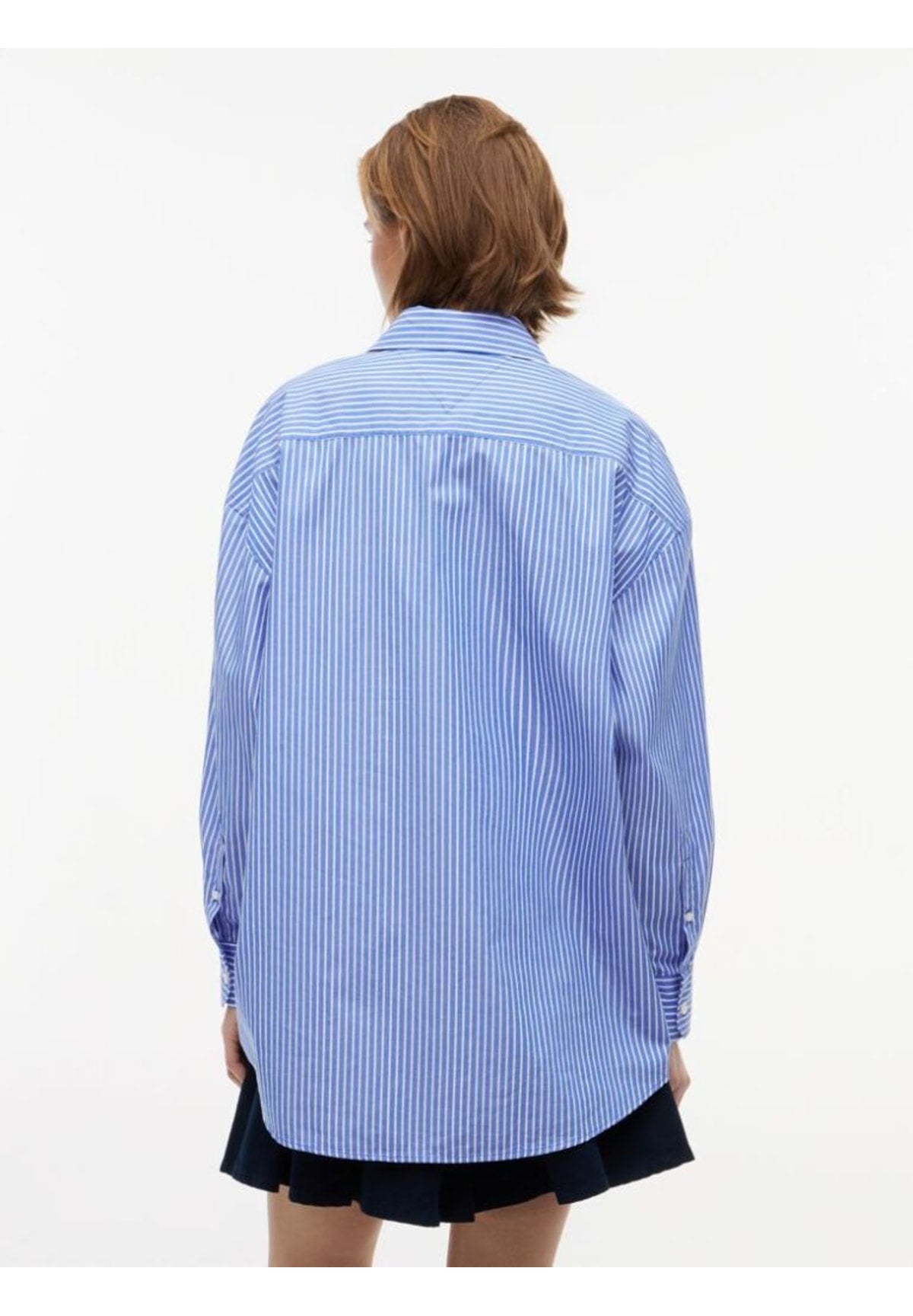 Camicia a Maniche Lunghe Tjw Ovs Essential Sh DW0DW22936 Noble Blue, Stripe