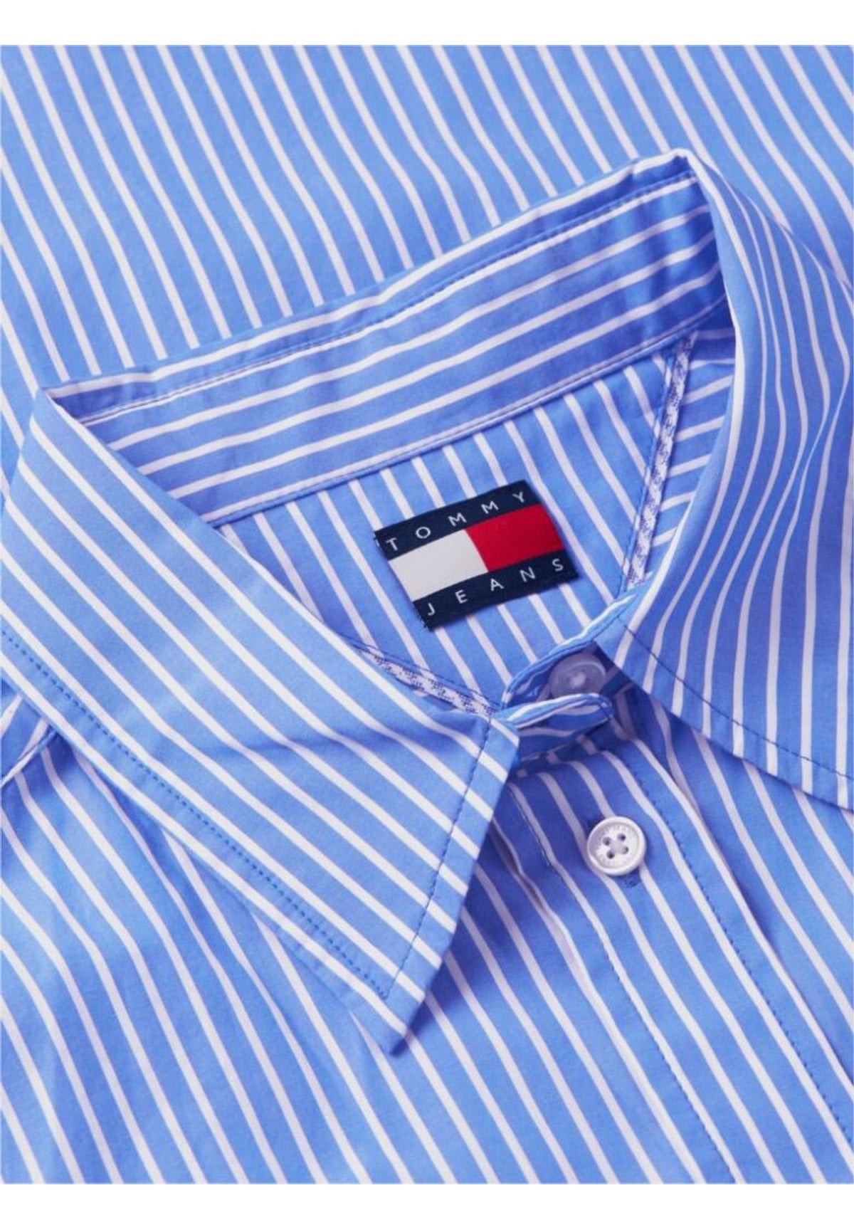 Camicia a Maniche Lunghe Tjw Ovs Essential Sh DW0DW22936 Noble Blue, Stripe