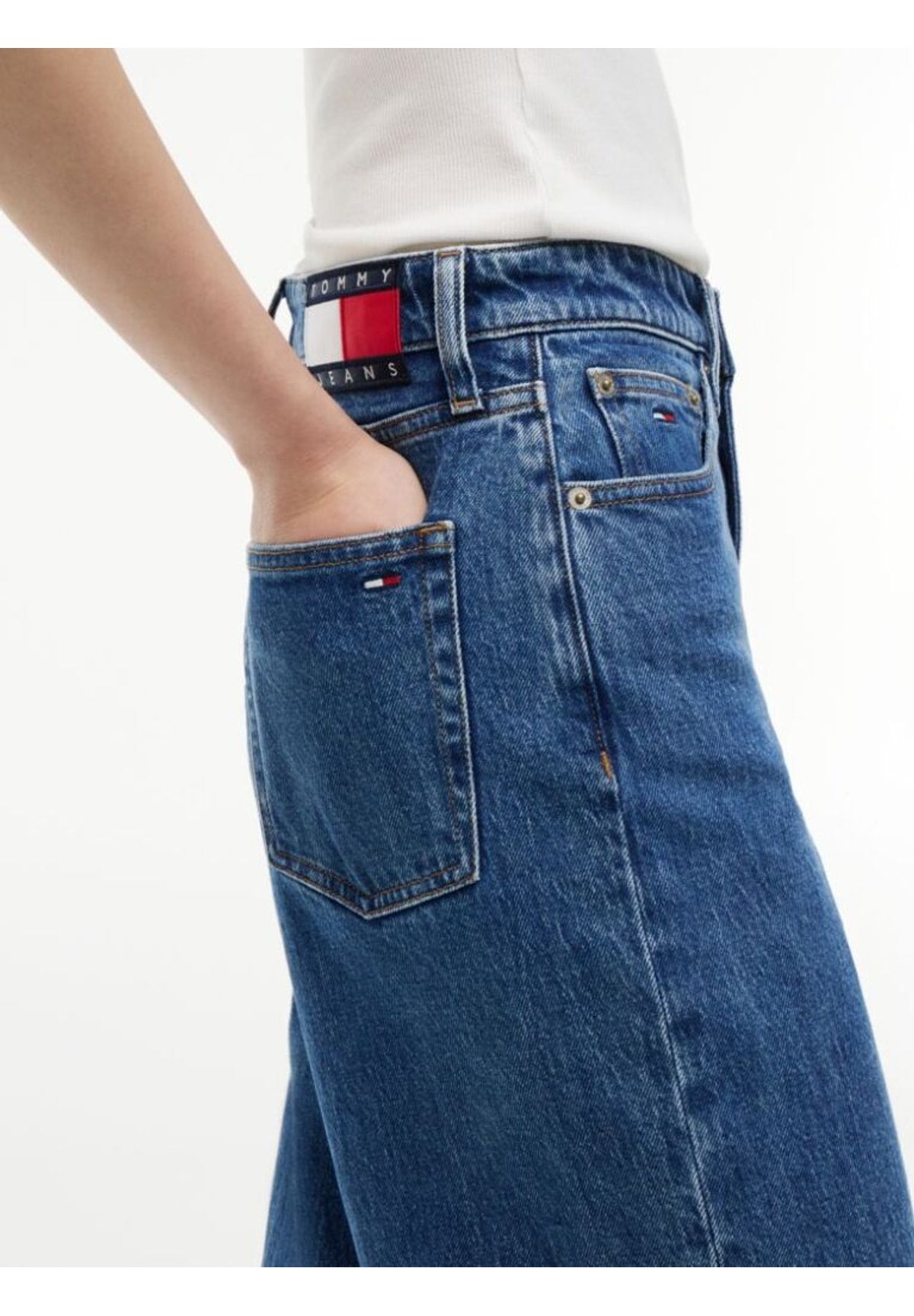 Jeans Claire Hr Wide Bj413 DW0DW23069 Denim Medium