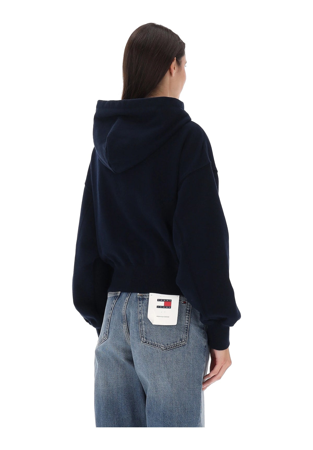 Felpa Pullover con Cappuccio Tjw Ovs Sh Tommy Arc DW0DW23455 Dark Blue