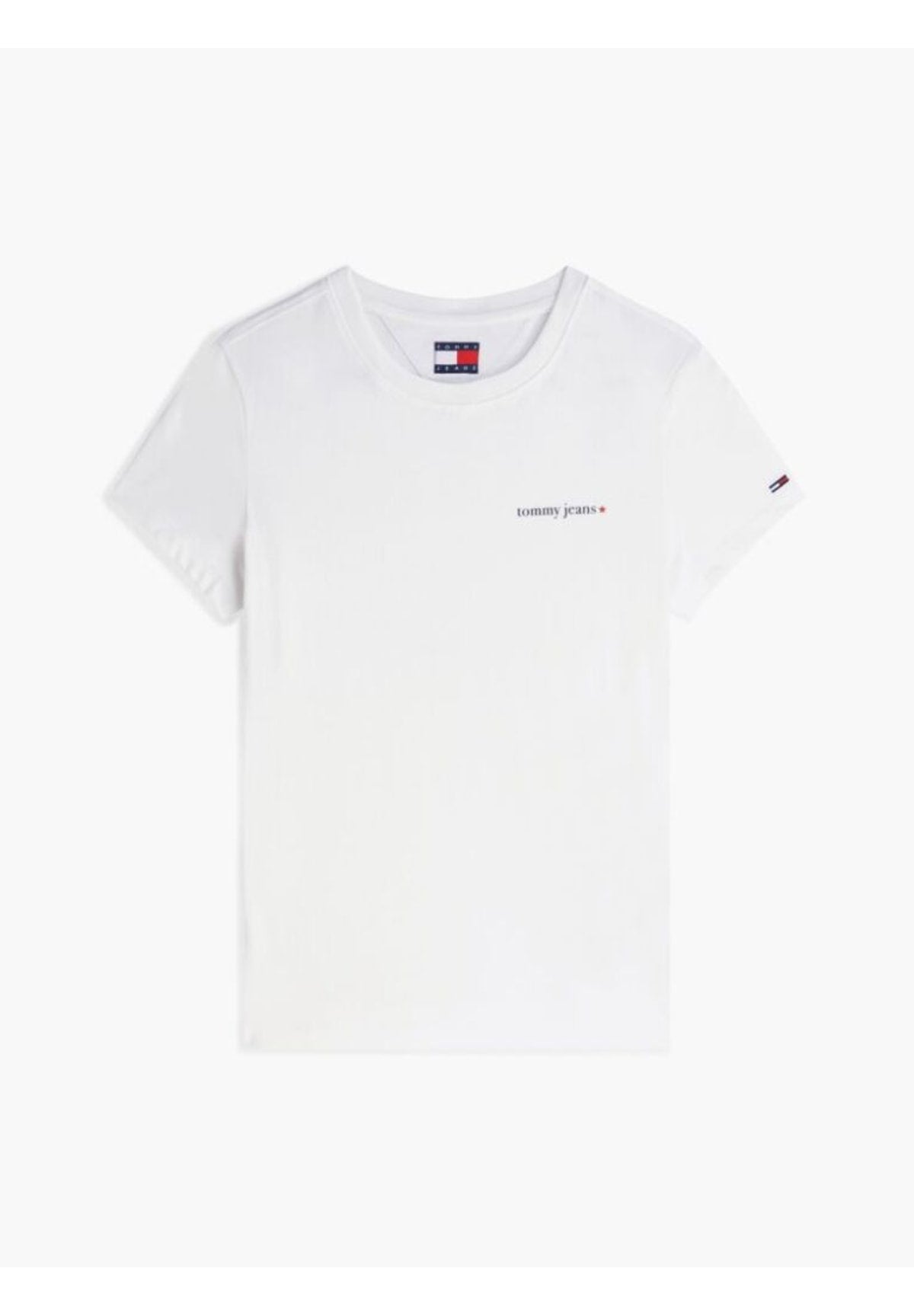 T-shirt a Maniche Corte Tjw Slim Ess Logo 1 DW0DW23479 Ecru