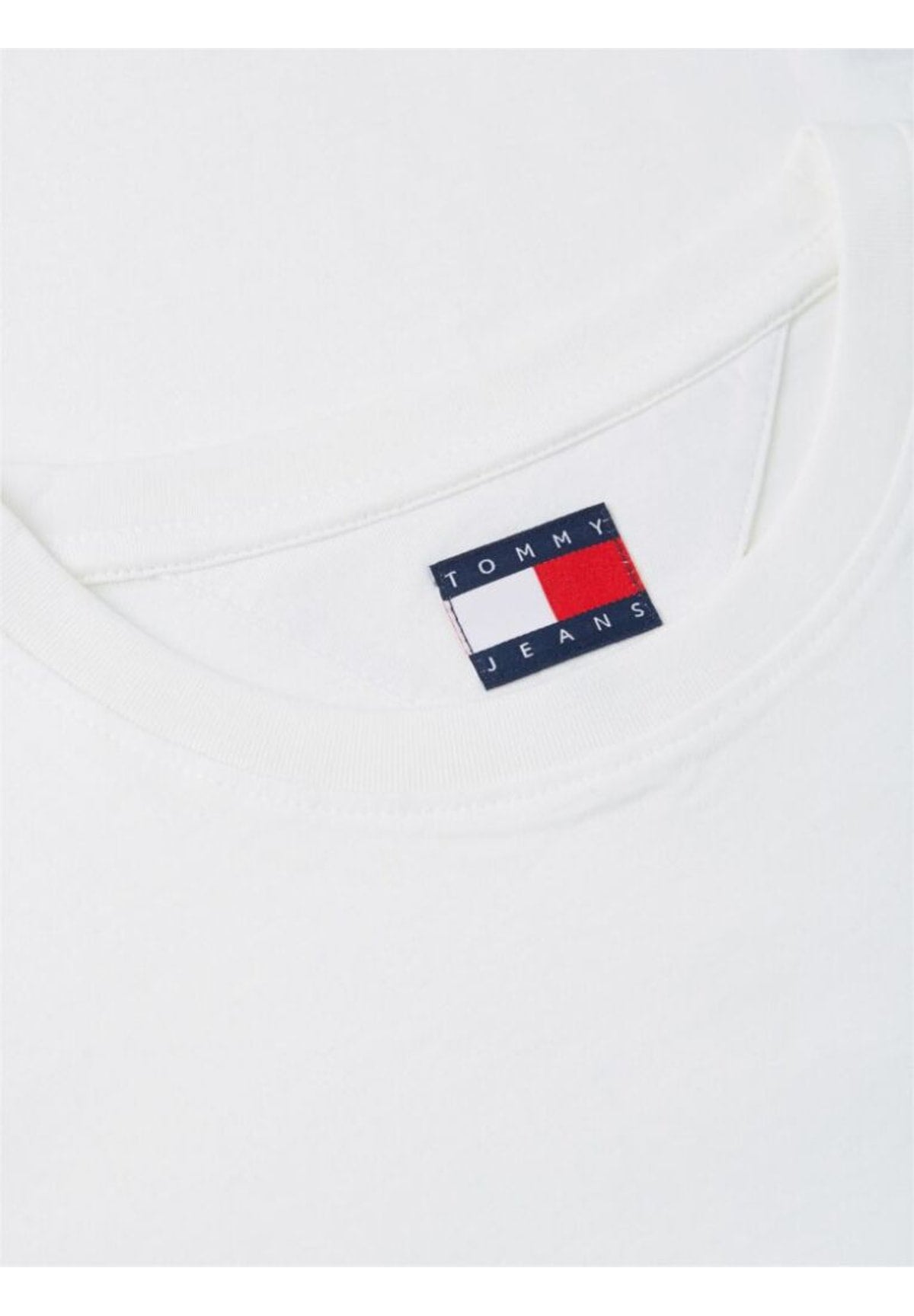 T-shirt a Maniche Corte Tjw Slim Ess Logo 1 DW0DW23479 Ecru