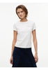 Tommy Jeans T-shirt a Maniche Corte Tjw Slim Ess Logo 1 DW0DW23479 Ecru