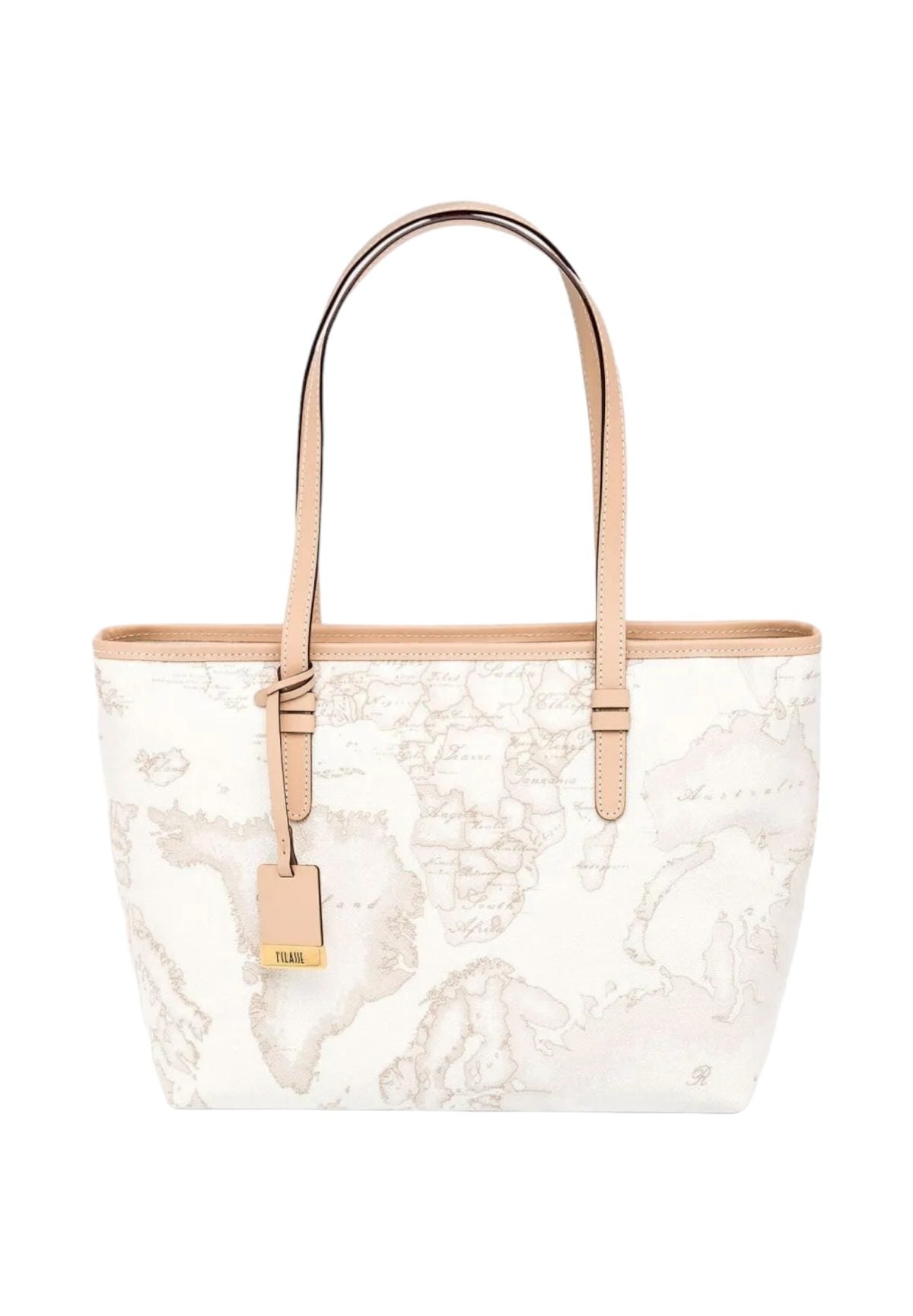 Borsa A Tracolla Grande E015 Geo White