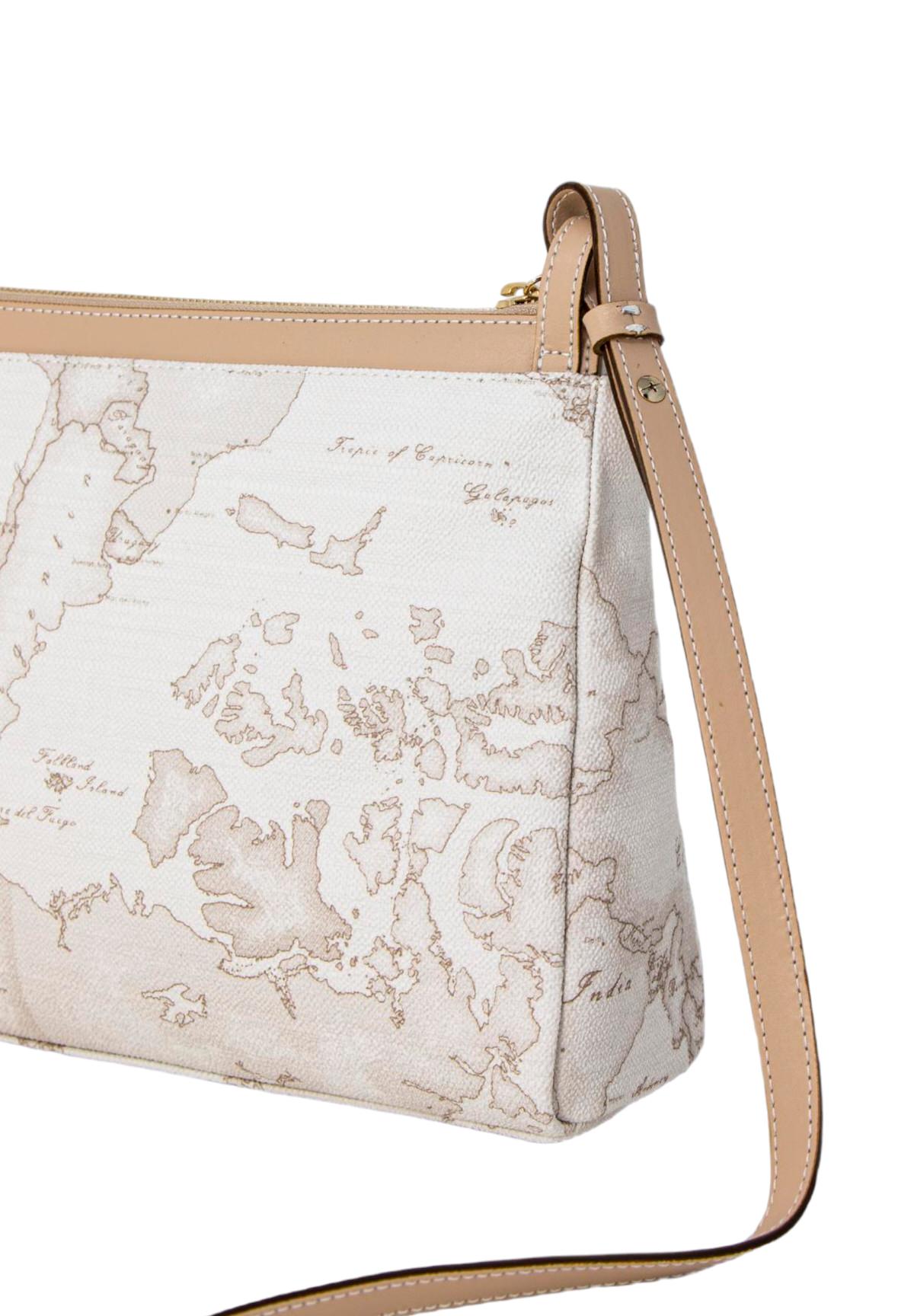 Borsa A Tracolla Grande E015 Geo White