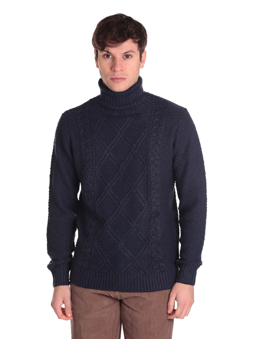 Maglione Collo Alto 6352222 Blu