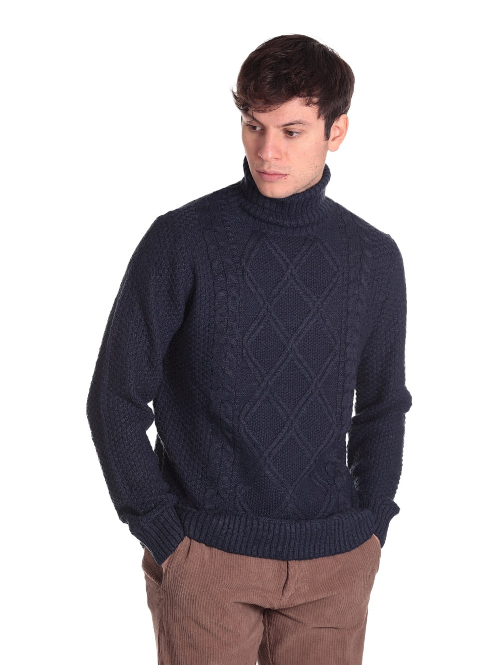 Maglione Collo Alto 6352222 Blu