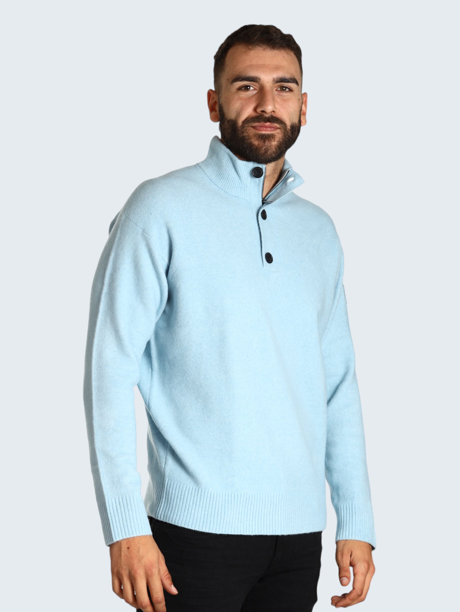 Maglione Collo Alto K10k111960 Tropic Blue