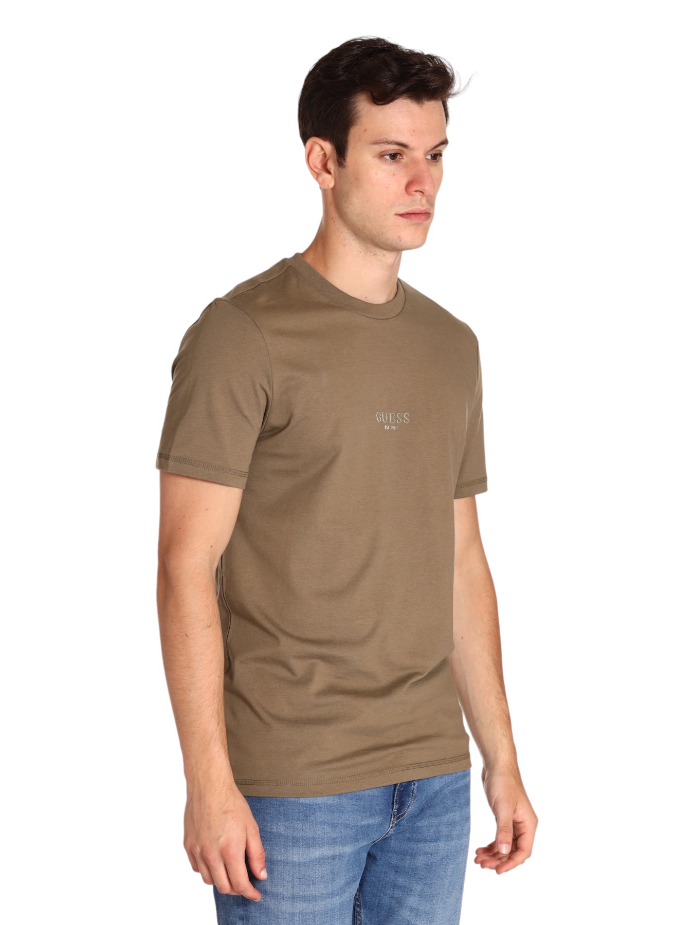Guess Jeans Man T-Shirt M2yi72 Desert Green