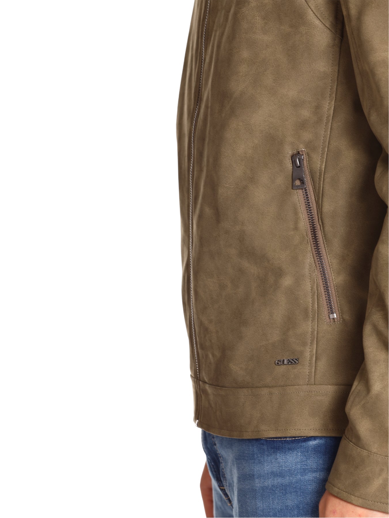 Giacca In Pelle M3yl00 Desert Green