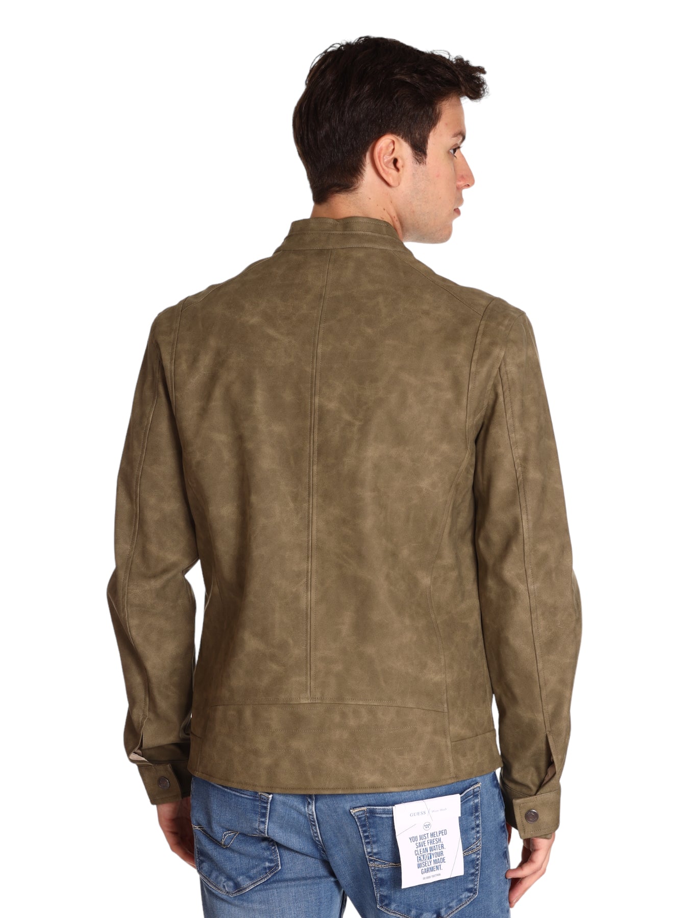 Giacca In Pelle M3yl00 Desert Green