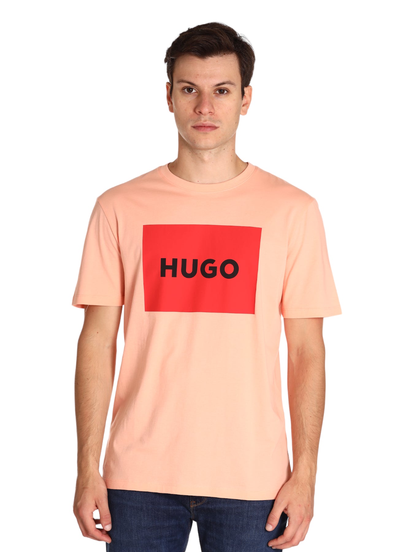 Hugo T-Shirt 50467952 LighT-Pastel Red