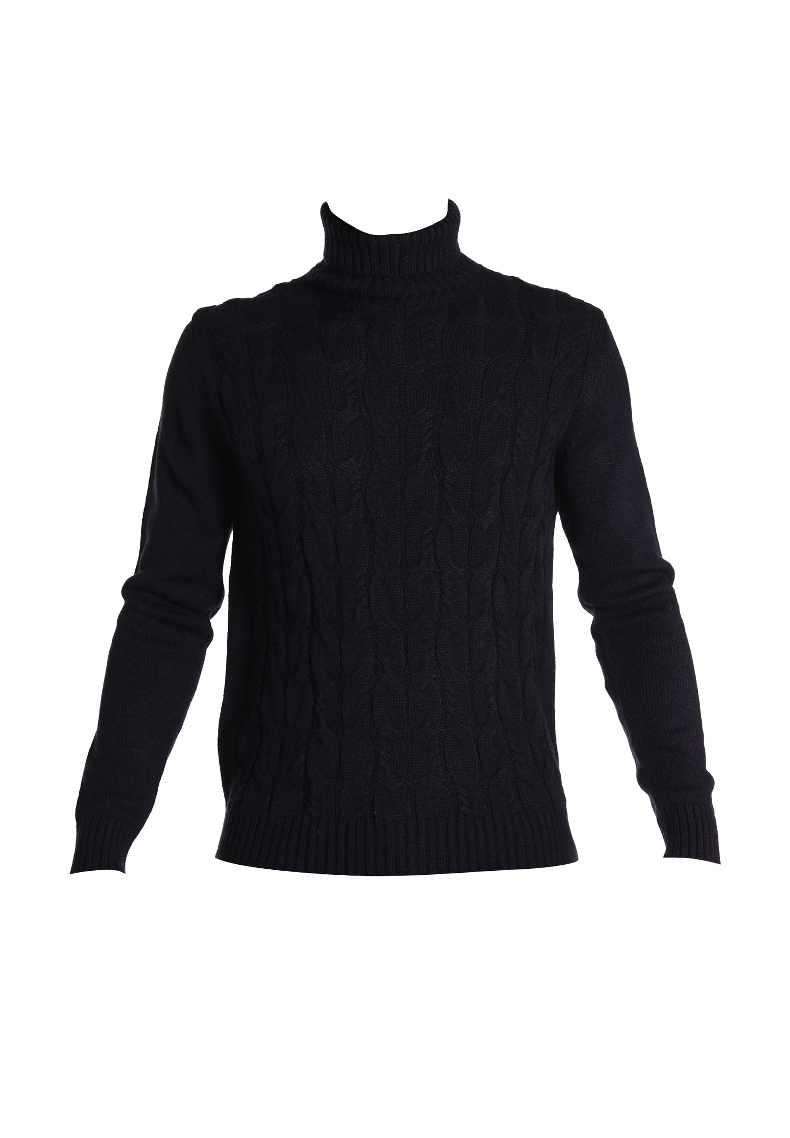 Maglione Collo Alto Mk590027 Blu