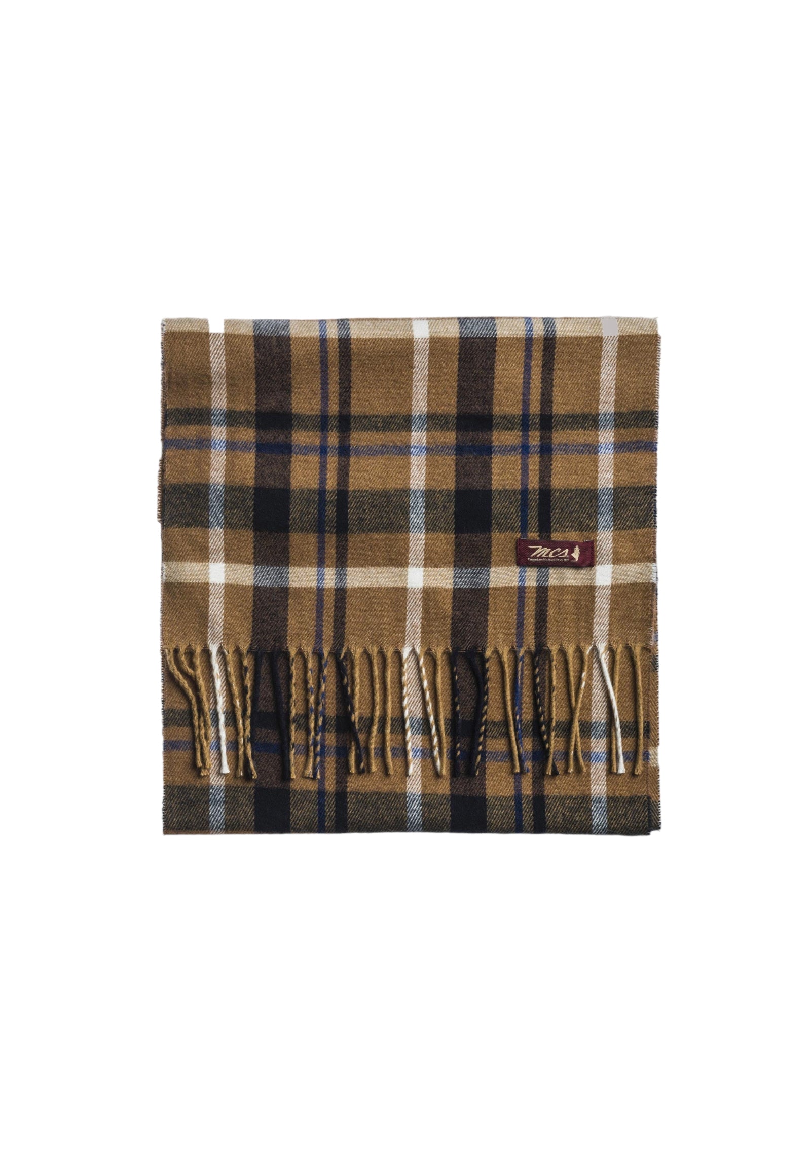 Sciarpa McS-U-A-09010 Brown, Tobacco Checks