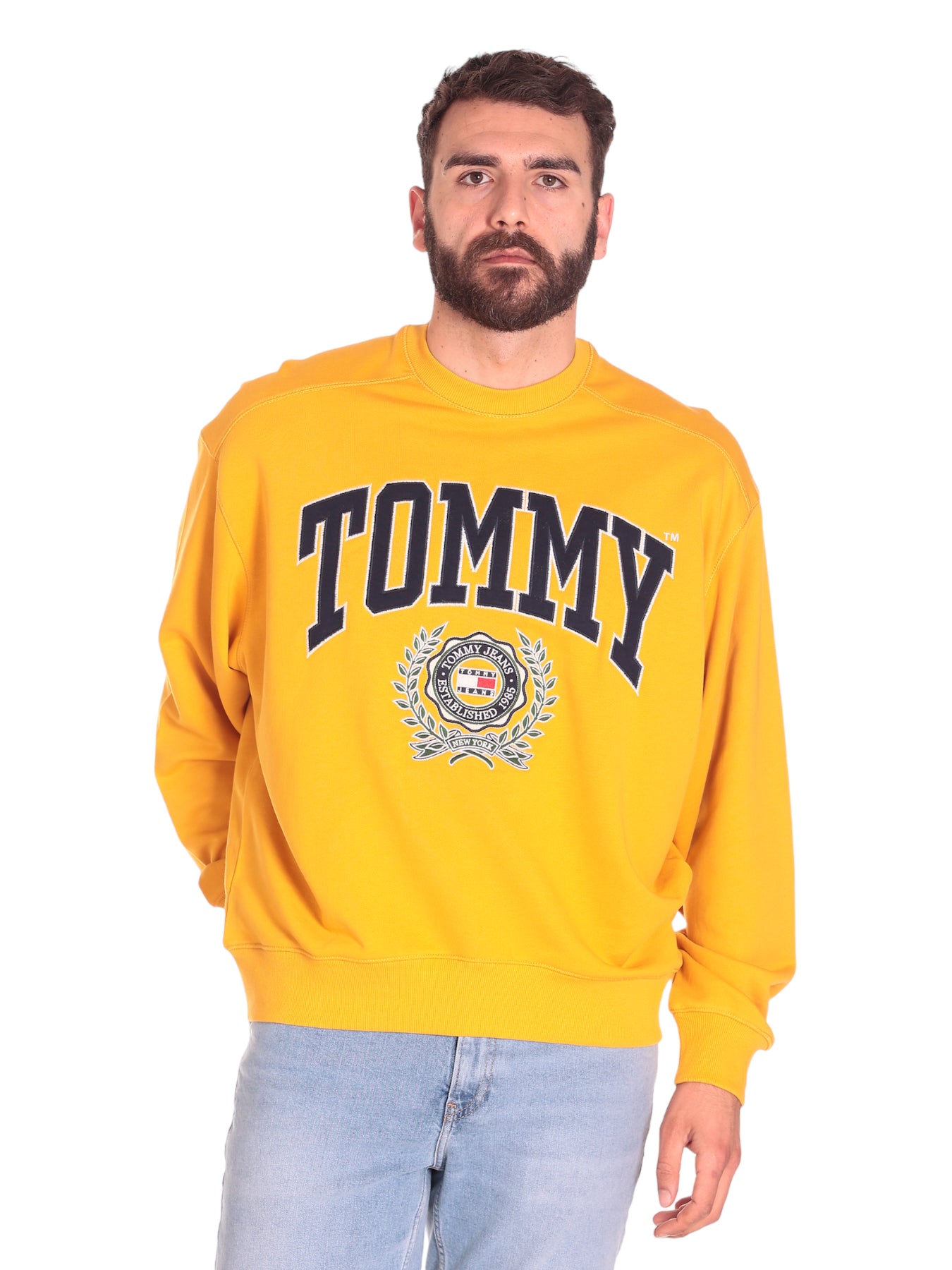 Tommy Hilfiger Felpa Dm0dm16804 College Gold