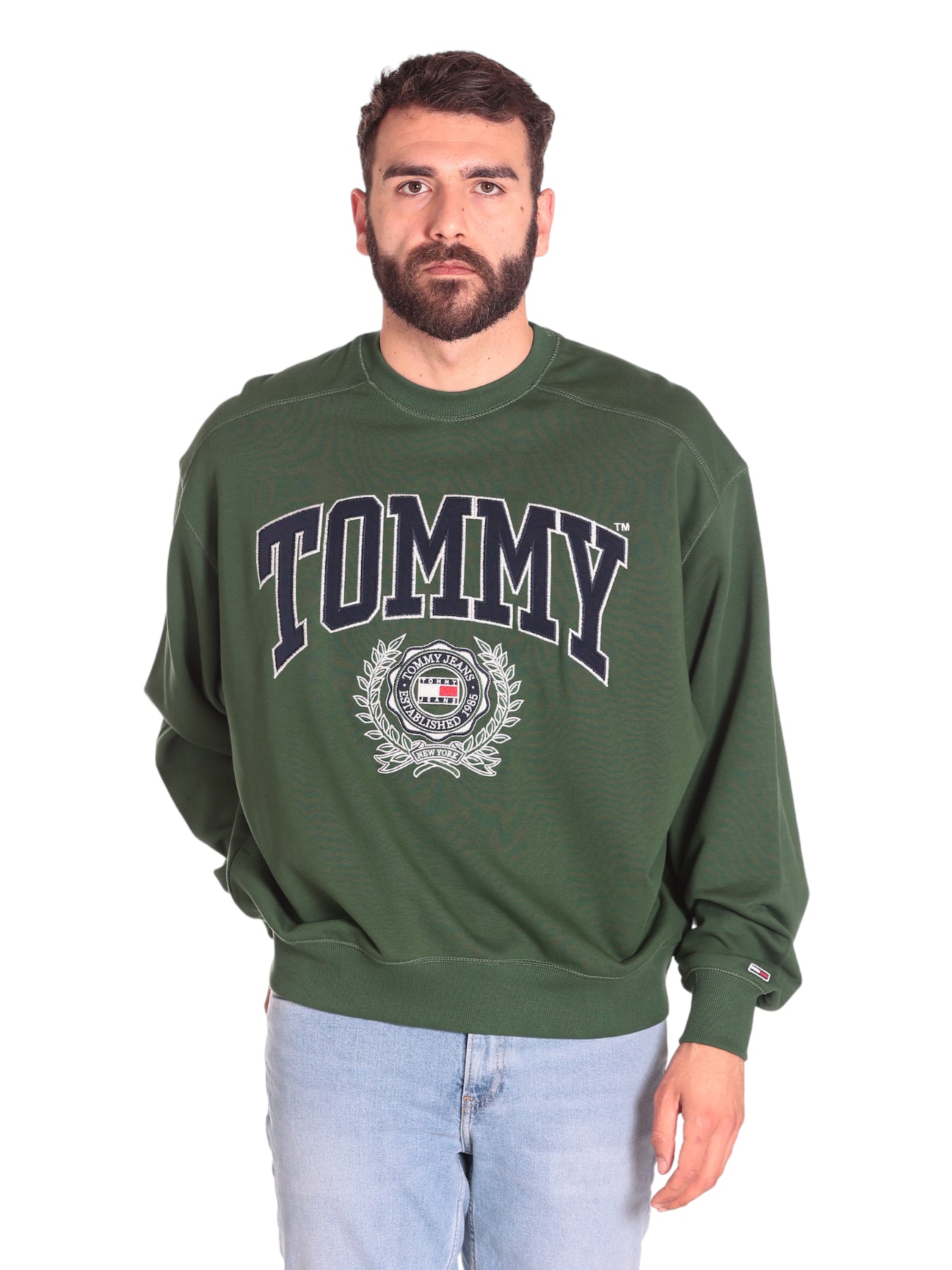 Tommy Hilfiger Felpa Dm0dm16804 Collegiate Green